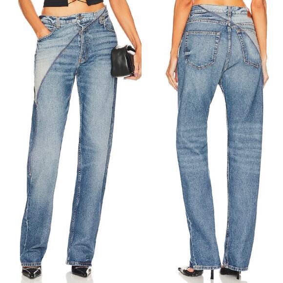 EB Denim NWT Gemini Jeans Women’s Size 23 Hendrix Cobain Contrast Zip Detail - Picture 1 of 7